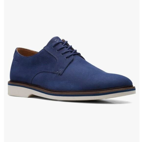 Clarks Men\'s Derby Lace-Up Oxford Dress Shoe Blue Size 8.5 main image 4